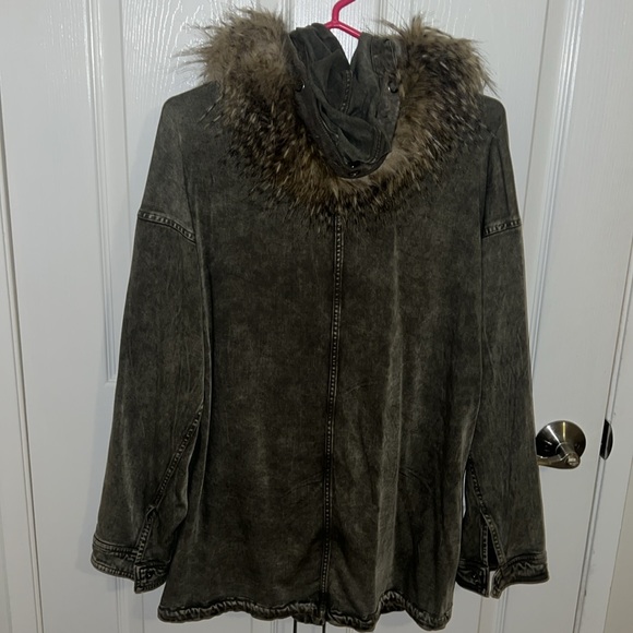 Splendid Dune Faux Fur Jacket Sateen - Picture 12 of 12